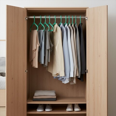 Набор вешалок (плечики) Docksta 8 шт, зеленый, полипропилен