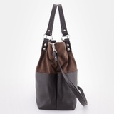 Сумка Саломея 185 эко-замша шоколад