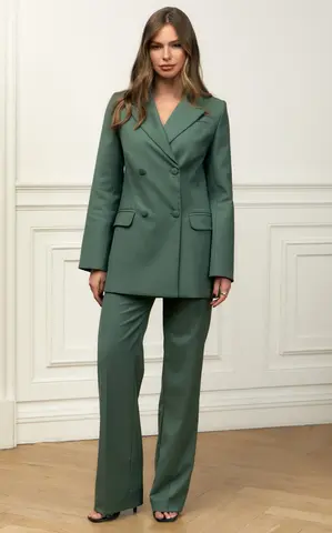 Двубортный жакет Мерлин с обтяжными пуговицами SHARO