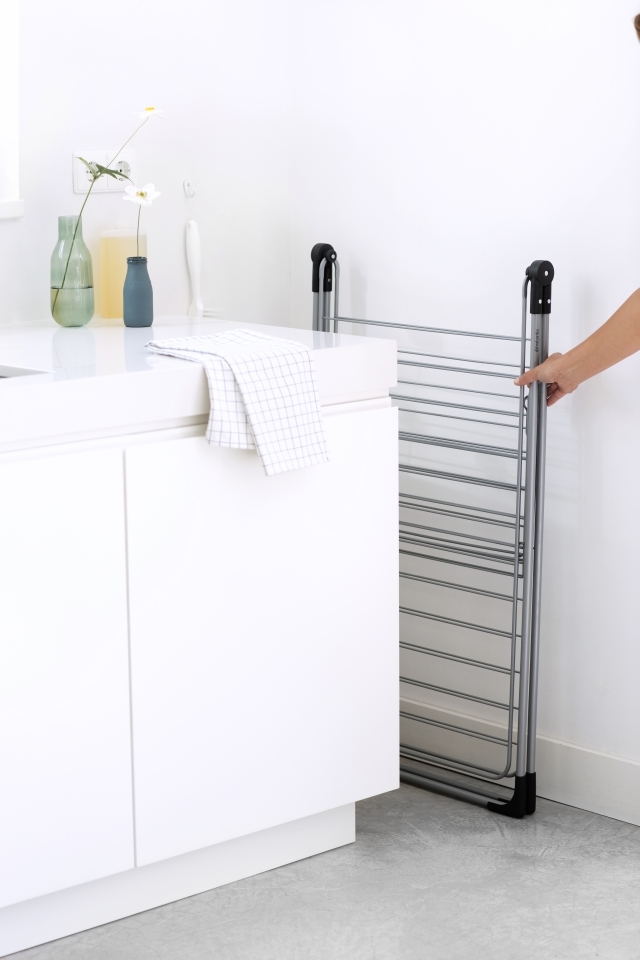 Сушилка для белья напольная (20 м навески), Серый металлик, арт. 350184 - фото 8