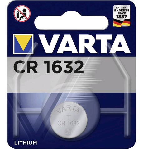 Батарейка Varta CR1632 BL1 Lithium electronics дисковые (блистер, 1 шт.)