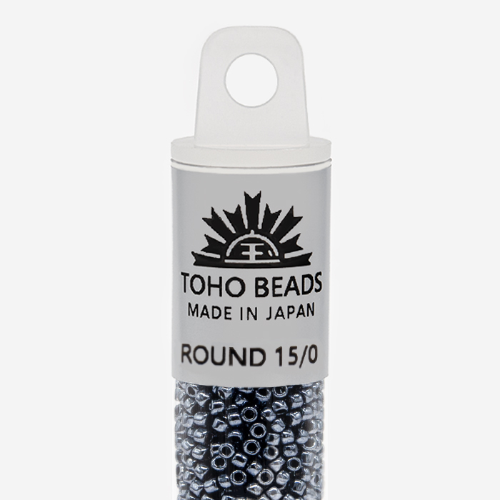 Японский бисер TOHO Round 15/0 (№81), металлизированный, непрозрачный глянцевый