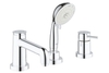 GROHE BauClassic 2511800A Смеситель для ванны на 3 отверстия, на край ванны, хром