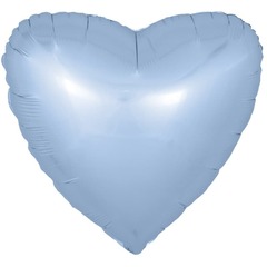 Шар (36''/91 см) Сердце, Голубой