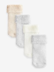 Носки для малышей Next B75-716, 4 шт., Серый, Бежевый