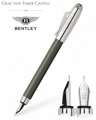 Ручка перьевая Graf von Faber-Castell Bentley Tungsten Grey, F (141701)