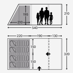 Кемпинговая палатка KAMPA Dometic Hayling 4