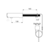 Delabie 443410 Кран TEMPOMATIC 4 (раковина) настенный, M1/2" длина 130 мм, встр. через стену, блок  230/6V