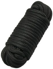 Черная верёвка для бондажа и декоративной вязки - 10 м. - 