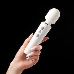 Белый жезловый вибромассажёр Wand Massager - 19 см. - 