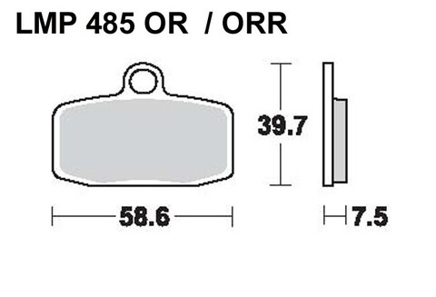 Колодки дискового тормоза AP Racing LMP485 ORR  (FDB2262)