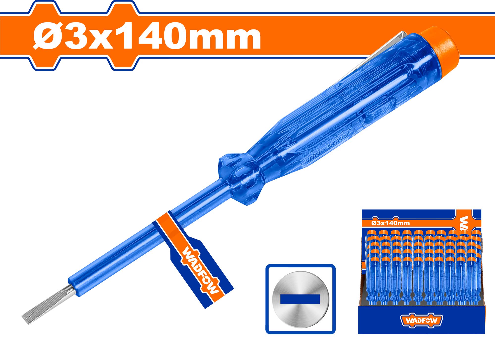 Oтвертка индикаторная WADFOW WTP1501 3х140 мм цена 50 ₽ купить в Москве ...