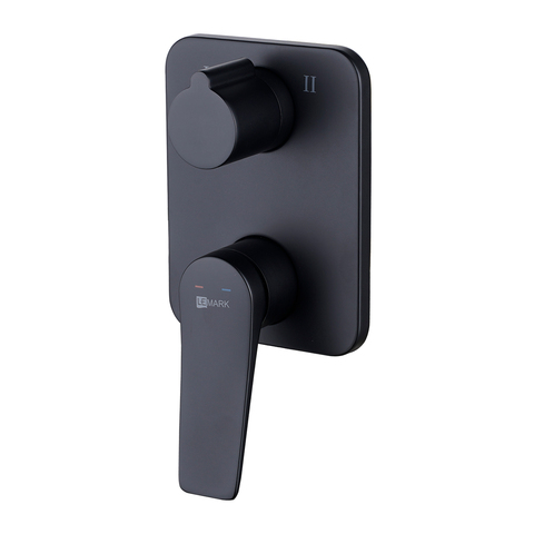 Lemark LM3727BL Смеситель Lemark Bronx LM3727BL для ванны и душа встраиваемый с 2-функц. дивертором, черный