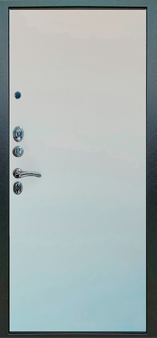 Теплая дверь входная Алекс дорс Х 10 Элегант, 2 замка, 1,7 мм металл, (серебро антик+милк софт) #3