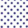 Ткань плательная Кашибо тёмно-синий горох на белом, d 4,2 см