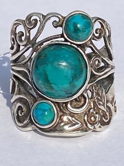 Бирюза 1271 (кольцо из серебра)