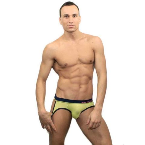 Мужские трусы джоки салатовые Andrew Christian Glow Almost Naked Comfort Jock Neon