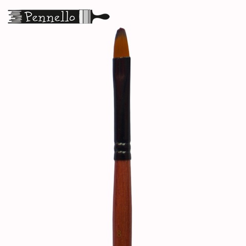 кисть Pennello синтетика овальная №12 короткая ручка