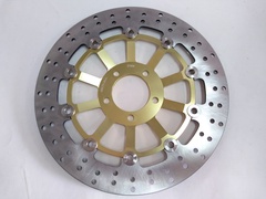 Диск тормозной передний на KAWASAKI  ZX6R 600 /ZX9R 900 / ZX12R 1200  NINJA, ZEPHYR  750, GTR 1000, Z 1000 золотой