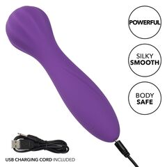 Фиолетовый вибромассажер Stella Liquid Silicone “O” Wand - 17,75 см. - 