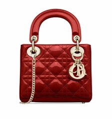 Сумка Dior Lady Dior, модель мини-формата красный