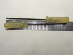 Отвертка шлицевая плоская (минусовая) 155х4х0.6мм (Пластиковая ручка) СССР