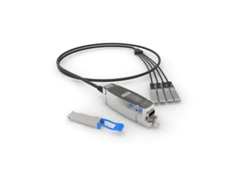 Модуль 40G QSFP-40G->4xSFP+SR, дальность до 10м