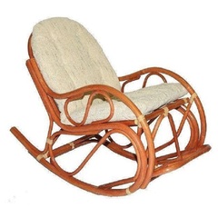 Кресло-качалка из ротанга 