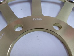 Диск тормозной передний на KAWASAKI  ZX6R 600 /ZX9R 900 / ZX12R 1200  NINJA, ZEPHYR  750, GTR 1000, Z 1000 золотой