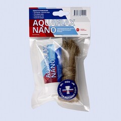 Набор сантехнический Российский лён и паста AQUAFLAX NANO 30г паста + 15г лён