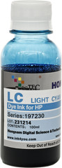 Чернила DCTec водорастворимые DJ5000 Light Cyan (светло-голубой) 100 мл
