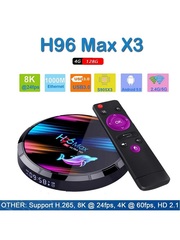 Смарт TV приставка H96 Max X3 S905x3 Android 9.0 4/64 Гб