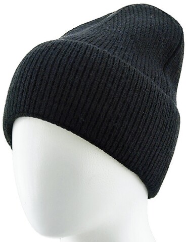 Картинка шапка Skully Wear ZZM-322 black - 2