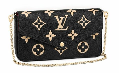 Клатч женский Louis Vuitton Felicie черный