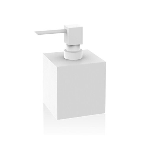 Decor Walther 0825050 Decor Walther Cube DW 475 Дозатор для мыла, настольный, цвет: белый матовый ЗАКАЗ ПО ЗАПРОСУ