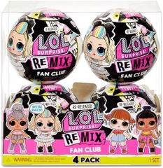 Набор из 4х кукол L.O.L. Surprise! Remix Fan Club