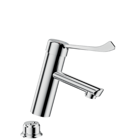 Delabie 2821LEP Смеситель ЕР BIOCLIP для раковины, В.95, без тяги, гигиенич рычаг