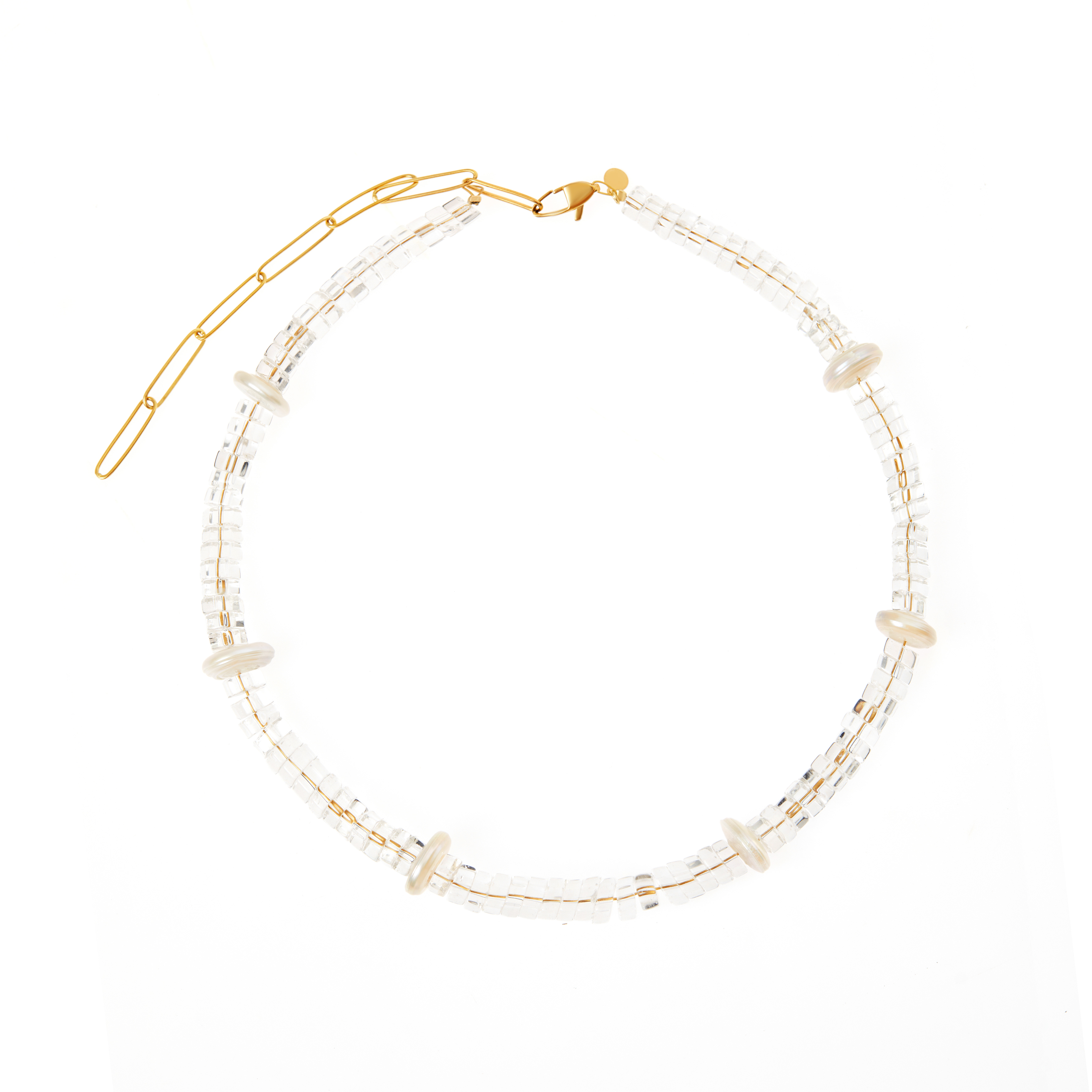 HERMINA ATHENS Колье Ghost Statement Necklace hermina athens колье pine pearl necklace