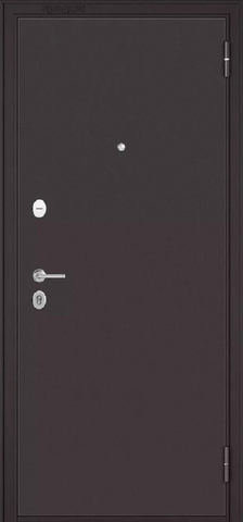 Дверь входная Мастино (Бульдорс) Фэмили Эко ММ Стил, 2 замка, 1,4 мм металл, (шоколад букле+шоколад букле) #2