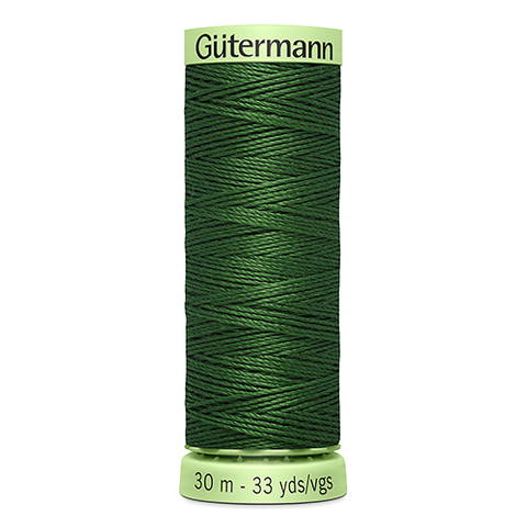 Нить Top Stitch 30/30 м для декоративной отстрочки, Gutermann, 639 травяной