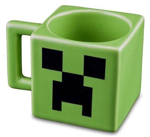 Майнкрафт Кружка керамическая Крипер — Minecraft Creeper Cup