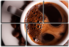Модульная картина " Горячий кофе "