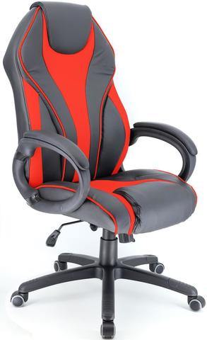 Кресло Everprof Wing Экокожа Красный 122*52*48 Пластиковая ТопГан Мульти - механизм качания с возможностью фиксации кресла в любом положении