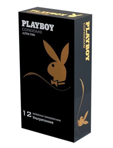 Ультратонкие презервативы Playboy Ultra Thin - 12 шт. - Playboy PB121