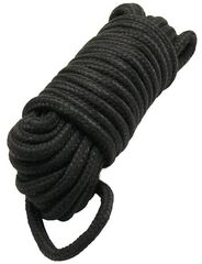Черная верёвка для бондажа и декоративной вязки - 10 м. - 