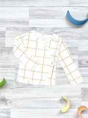 Распашонка Mjölk Клетка