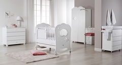 Детская кроватка OBLO "CHARME" BRILLANTE (AVORIO/ IVORY (сл. кость))