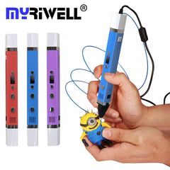 3D ручка Myriwell RP100С + 120 м пластика + трафареты