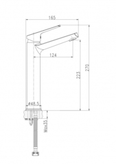 СМЕСИТЕЛЬ FLAVIS ВЫСОКИЙ ДЛЯ РАКОВИНЫ