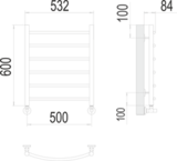 Полотенцесушитель Terminus Классик П6 500х600